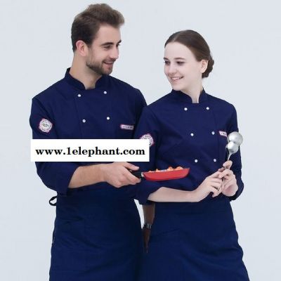 工作服长袖秋冬款西餐厅火锅店厨房后厨工装制服图2