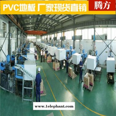 车间pvc地板  防护服口罩车间pvc塑胶地板 腾方厂家现货批发 防滑防摔