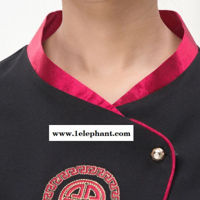 酒店工作服夏装 女短袖服务员工作服 快餐厅服装饭店工作服酒店制服图4