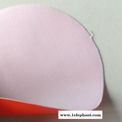 石油工人防护服面料PVC夹网布 KBD—A—303 荧光红色0.50mm涤棉单面pvc面料图2