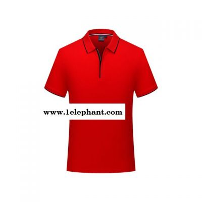 工作服定做  企业40支精梳棉翻领短袖专业定制工作服T恤广告衫文化衫工装图2