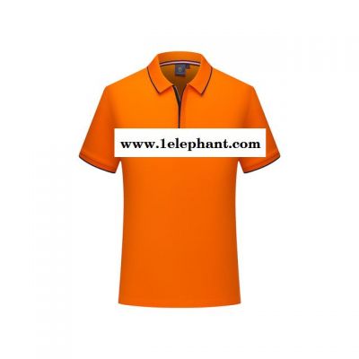 工作服定做  企业40支精梳棉翻领短袖专业定制工作服T恤广告衫文化衫工装图6