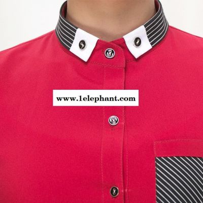 酒店工作服夏装 女饭店服务员工作服短袖 餐厅火锅店餐饮工作制服男图4