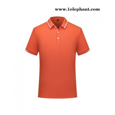 工作服定制短袖翻领polo衫夏季休闲t恤工作服文员服集体服定制印logo图6