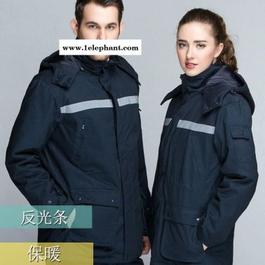 铜川冬季工作服 加厚员工外勤4S店棉服 工作服厂家定制 快递送货员物流公司服装 职道工装