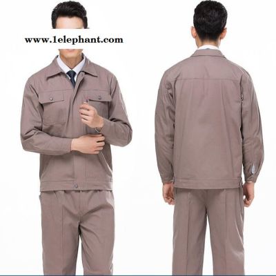 春秋季长袖纯棉焊工工作服定制，工厂车间工装定做，工人工作服定做图3