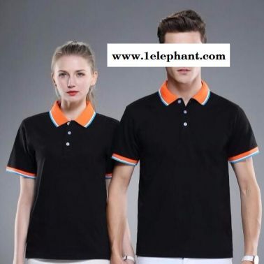工作服定做纯棉polo翻领t恤定做logo广告衫文化衫 polo衫定制夏季工作服logo