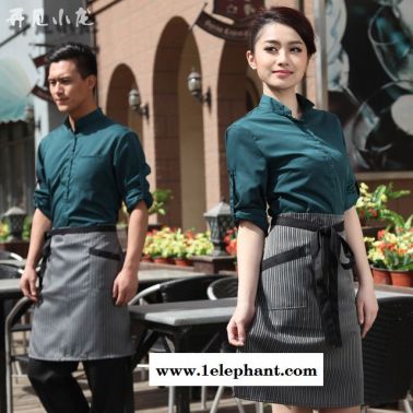 酒店工作服 夏装女 西餐厅服务员短袖 咖啡厅秋冬装火锅店饭店长袖