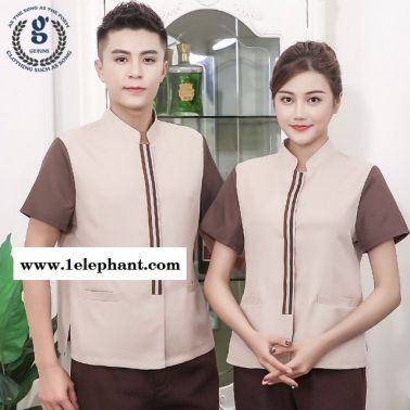 酒店工作服 夏装保洁服 短袖宾馆客房服务员工作服女PA阿姨工装制服
