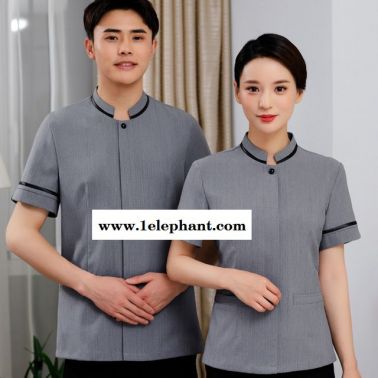 保洁服短袖女 酒店宾馆客房服务员春夏工作服物业保洁阿姨工装