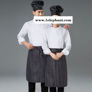 谢霆锋同款 厨师工作服 十二道锋味厨师服长袖男女餐饮工作秋冬装