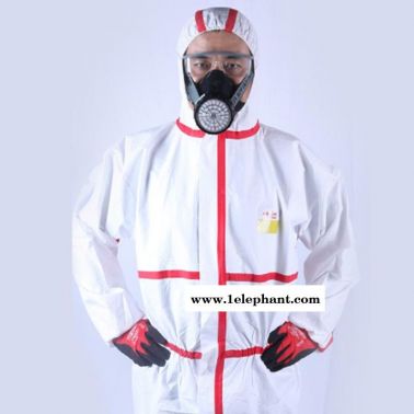 皓驹一次性连体防护服隔离服轻型防化服耐酸碱防油污化学工作服油罐清理转运化学防护服
