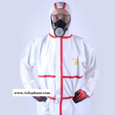 皓驹一次性印刷工业连体防护服隔离防护服轻型防化服耐酸碱防油污化学工作服油罐清理转运化学防护服