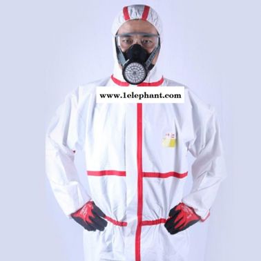 皓驹一次性农业喷洒连体防护服隔离服轻型防化服耐酸碱防油污化学工作服油罐清理转运化学防护服