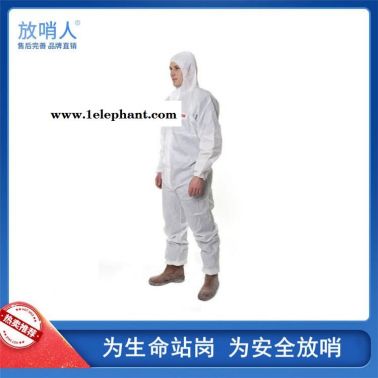 放哨人FSR0201一次性加厚连体防护服   63g 防飞溅舒适防护服   防化学液体飞溅