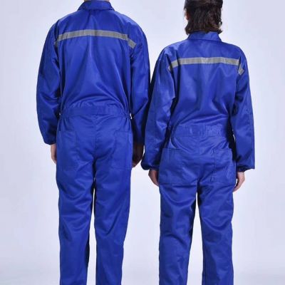 中织1 夏季纯棉工作服长短袖劳保服装套装薄款定制上衣电焊维修工程厂服图2