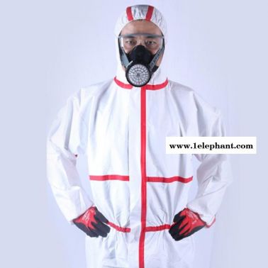 皓驹一次性灭菌型带胶条防护服 EN1073-2 对放射性颗粒提供防护
