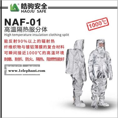 NAF-01分体1000度 上海皓驹厂家 连体消防避火服 消防防火服 阻燃防化服 隔热服