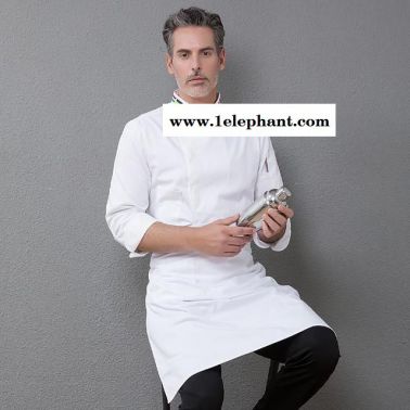 厨师服长袖秋冬装 西餐厅餐饮后厨房饭店食堂工作服 团体服