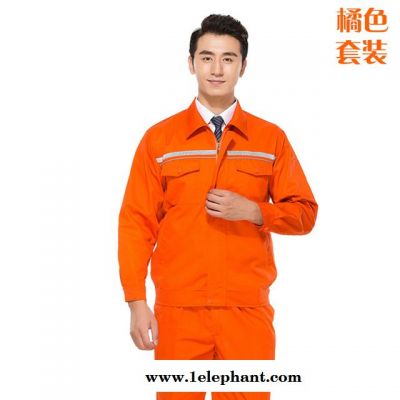 春秋长袖工作服套装男 电焊防烫劳保工作服定做图5
