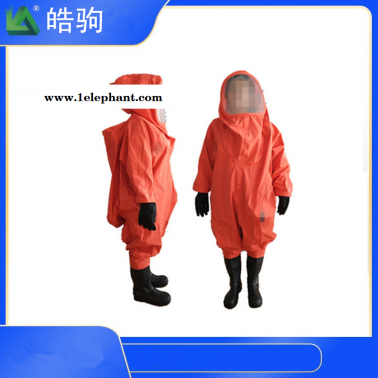 皓驹HJF0102上海化工行业重型防化服厂家一级化学防护服GA770-2008消防员重型防护服