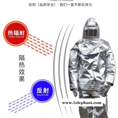锦程JC-BH01连体隔热服铝箔复合布冶金厂用