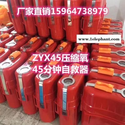 山东龙煤厂家直销供应山西晋城矿用ZYX45压缩氧自救器 隔绝式压缩氧气 自救器化学氧型号齐全图2