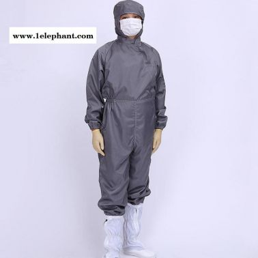 净尚净美 防静电连体服连帽 条纹带帽拉链连体防尘服颜色可定制批发