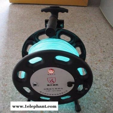 消防发光绳 CFS-12V 50米 100米 一体式 消防电子荧光导向绳 充电