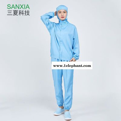 成都食品级工作服厂家三夏科技食品车间工服连体套装洁净加工车间专用防尘服白色吸汗透气出口日本图2