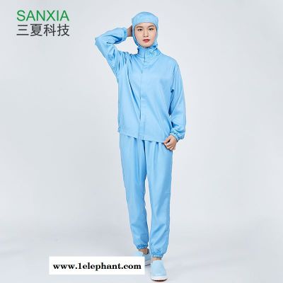 成都食品工作服厂家三夏科技食品车间工服连体套装加工车间专用防尘服白色吸汗透气图2