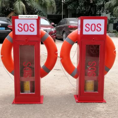 游艇码头SOS消防救生箱  游艇码头水防箱 消防救生箱