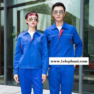东莞车间工作服套装男长袖双反防静电工程服电焊汽修工作服秋冬装定制