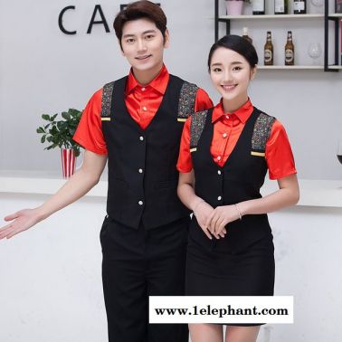 夜场酒吧ktv 工作服酒店ktv 服务员马甲 套装长袖少爷服秋冬男女制服