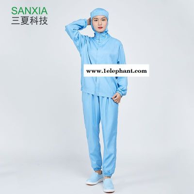 成都食品工作服厂家三夏科技食品车间工服连体套装加工车间专用防尘服白色吸汗透气出口日本图2
