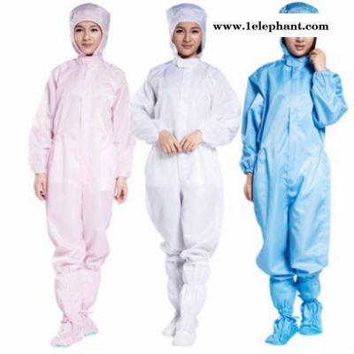 涤纶面料防尘工业工作服防静电连帽连体服防护服不含靴SC-1003图2