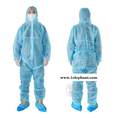 厂家直销一次性连体防护服 养殖场饲养员专用隔离服防水防尘服图2