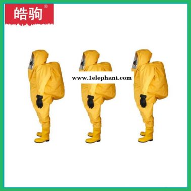 皓驹 HJF0102 一级化学防化服  XF770-2008  重型防化服  消防员化学防护服  鞋耐刺穿力