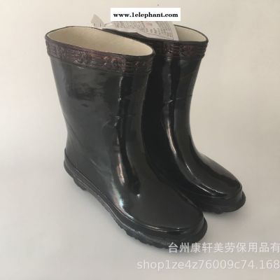 厂家直销新款男中筒电工橡胶绝缘靴20kv防水防泥雨鞋批发图2