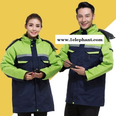 冬季工作服棉服棉衣加厚员工外勤4S店外套快递送货员物流公司服装