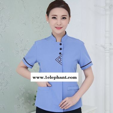 东莞保洁服夏装短袖 酒店工作服 客房PA大妈清洁服 餐厅服务员制服