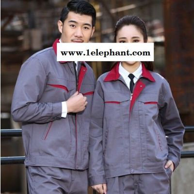 工作服套装男女春秋长袖劳保服汽修工作服上衣外套工衣工厂服定制图2