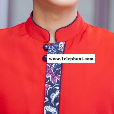 餐厅服务员工作服长袖火锅店中餐厅酒店餐饮服务员工作服长袖秋冬装女图4
