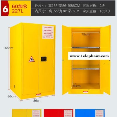 涂料安全柜防爆柜 防火防泄漏安检消防器材安全柜图6