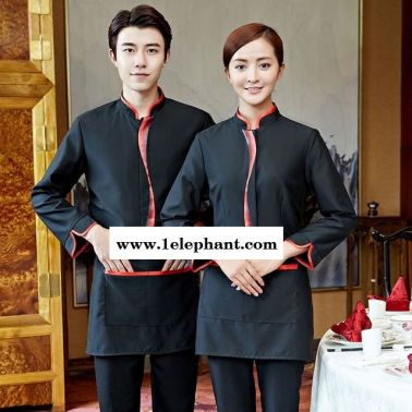 深圳酒店工作服秋冬装女餐饮火锅店服务员工作服长袖餐厅饭店制服