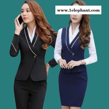 工作服 工衣厂服 职业装定制定做批发订制订做职业马甲长袖套裙套裤南航空姐制服女银行铁路乘务员酒店工作服东莞工作服