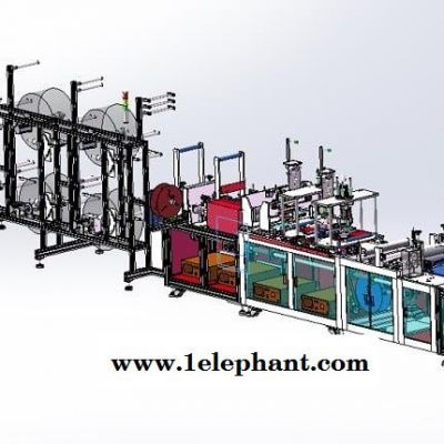 稳定一拖一平面口罩机全套生产线 101口罩机设备 山东佳恩口罩机生产厂家图2