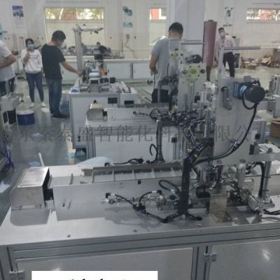 厂家供应高速一拖一平面口罩机 一次性平面口罩机图5