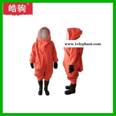 皓驹  HJF0102  GA770-2008化学防化服  重型氯丁胶防护服 A级气密耐酸碱防护服  A级重型防护服图2