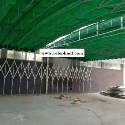 太原定做移动推拉雨棚活动帐篷仓库商场工地伸缩式帐篷图2